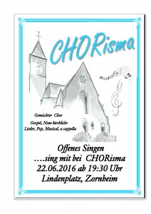 Offenes Singen CHORisma 2016 