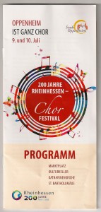 Chorfestival 200 Jahre Rheinhessen
