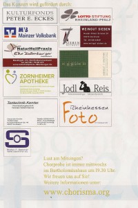 Unterstützung und Sponsoren