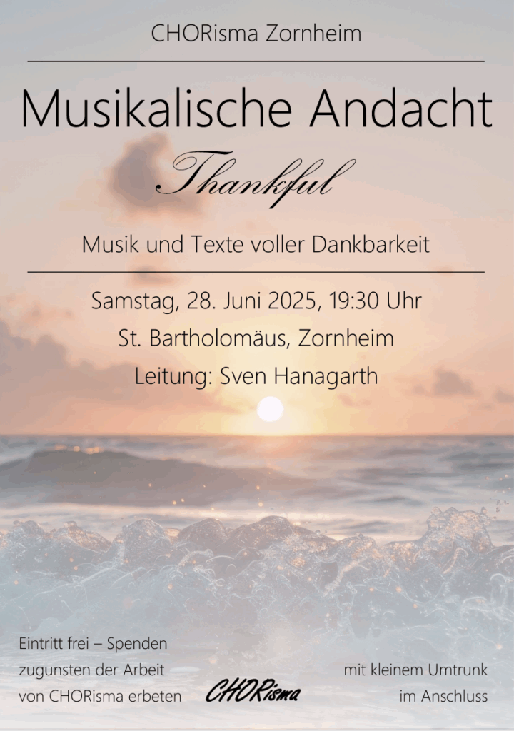 Thankful Sommerandacht 2025